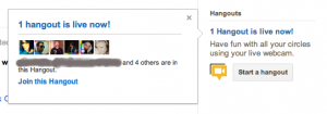 No. of hangouts live from your Circle