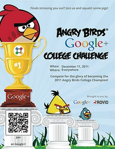 Angry Birds Google+ College Challenge