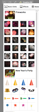 Google+ Photos New Year’s Party and Fireworks Seasonal Effects Added to Creative Kit!