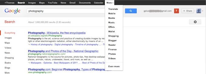 Google+ Menu Dropped and New Revamped Google+ Black Bar Is Back!