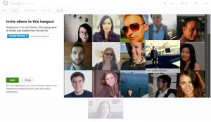 Google+ hangouts invite with online/offline status