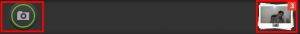 Screen capture button in hangout window