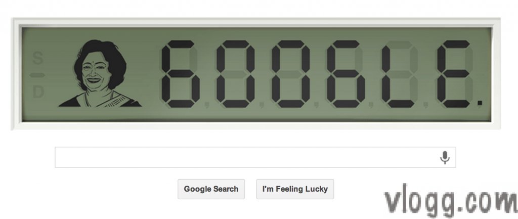 Digital Google Doodle Today Honoring ‘Human Computer’