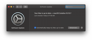macOS Catalina 10.15.7
